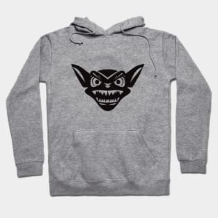 Angry Black Gremlin Face Hoodie